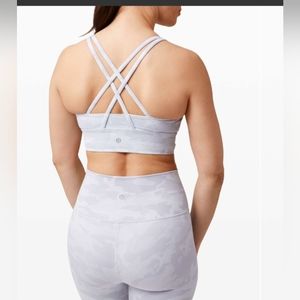 Lululemon Energy Longline Camo Sports Bra Sz 6